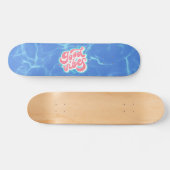 Goede Vibes Strand/zwembad Persoonlijk Skateboard (Horizontaal)
