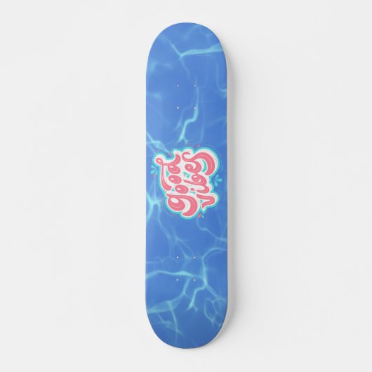 Goede Vibes Strand/zwembad Persoonlijk Skateboard (Voorkant)