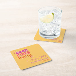 Goede Vibes Summer 30e verjaardagsfeest Kartonnen Onderzetters