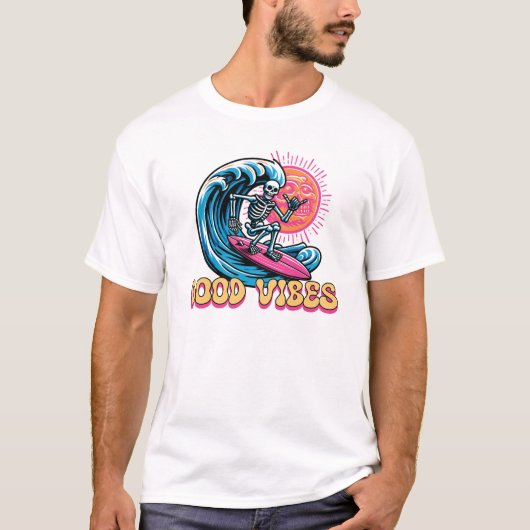 Goede Vibes - Surfen - Summer Vibes T-shirt (Voorkant)