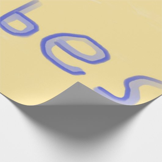 Goede vibes tekstkunst cadeaupapier (Hoek)