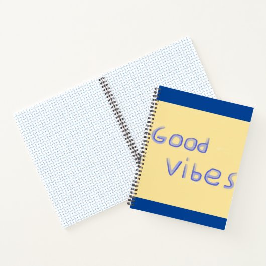 Goede vibes tekstkunst notitieboek (Binnen)