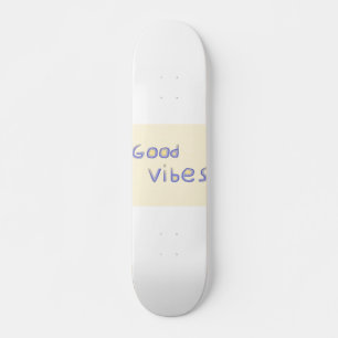 Goede vibes tekstkunst persoonlijk skateboard