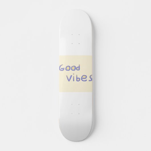 Goede vibes tekstkunst persoonlijk skateboard (Voorkant)
