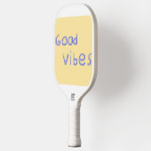 Goede vibes tekstkunst pickleball paddle (Links)