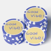 Goede vibes tekstkunst poker chips (Opstapeling)