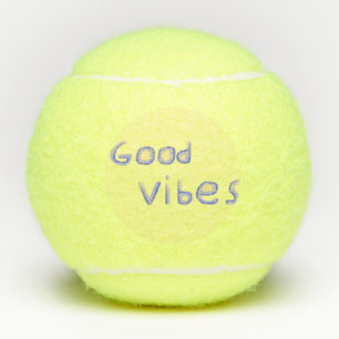 Goede vibes tekstkunst tennisballen