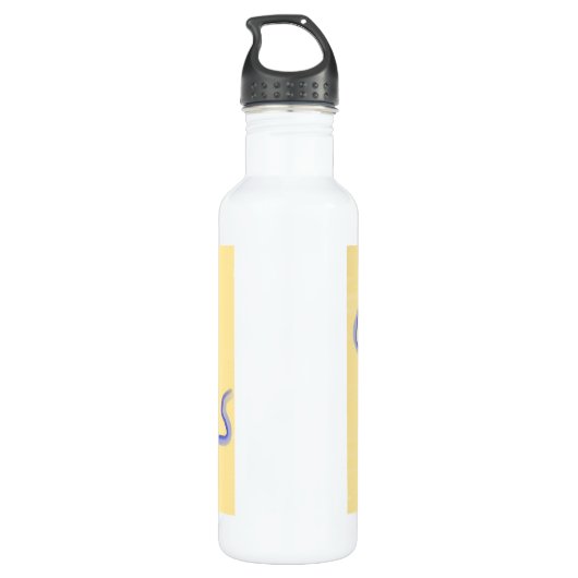 Goede vibes tekstkunst waterfles  (Achterkant)