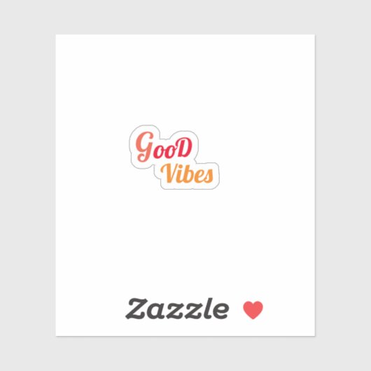Goede Vibes-trendesthetiek Sticker (Vel)