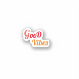 Goede Vibes-trendesthetiek Sticker