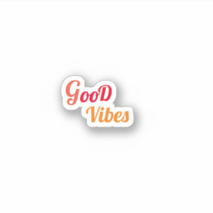 Goede Vibes-trendesthetiek Sticker