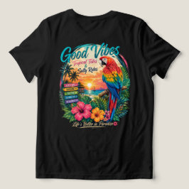Goede Vibes Tropische Getijden Tri-Blend Shirt