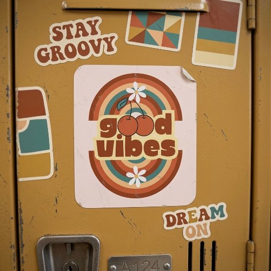 Goede Vibes Vierkante Sticker