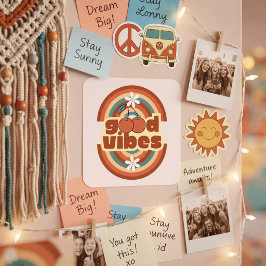 Goede Vibes Vierkante Sticker