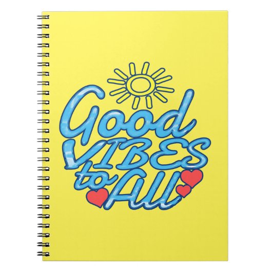 Goede Vibes voor iedereen Notitieboek (Voorkant)