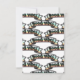 Goede Vibes Vrede Liefde Banner Kaart