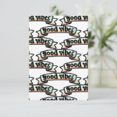 Goede Vibes Vrede Liefde Banner Kaart (Staand voorkant)