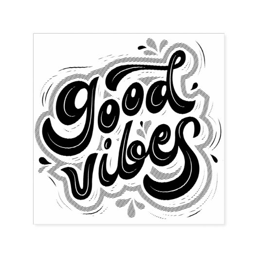 Goede Vibes Zelfinktende Stempel (Design)