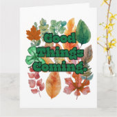 goede vibraties kaart (Gele Bloem)