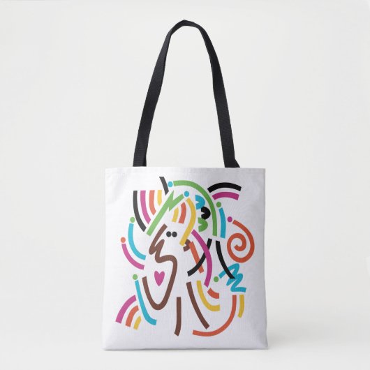 Goede vibraties Moderne Abstracte Canvas tas (Voorkant)
