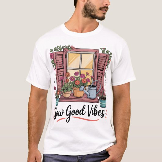 goede vibraties t-shirt (Voorkant)