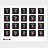 Goede vibraties vierkante sticker (Vel)