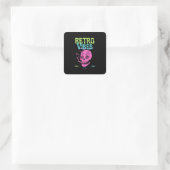 Goede vibraties vierkante sticker (Tas)