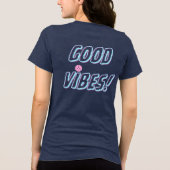 Goede vibraties vrede Tri-Blend shirt (Achterkant)