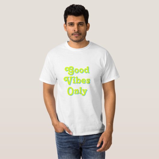 Goede virussen Alleen chartreuse groen lichtblauw  T-shirt (Voorkant volledig)