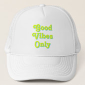 Goede virussen Alleen chartreuse groen lichtblauw  Trucker Pet (Voorkant)