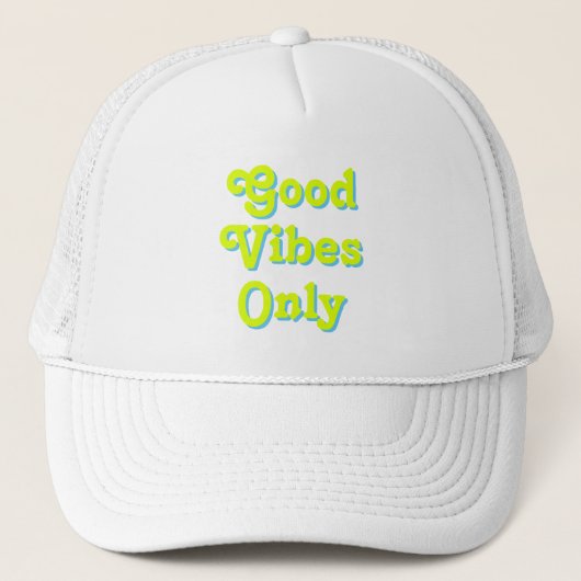 Goede virussen Alleen chartreuse groen lichtblauw  Trucker Pet (Voorkant)