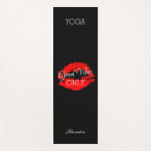 Goede virussen alleen rode lips Grafisch Elke naam Yogamat (Voorkant)