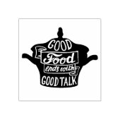 Goede Voedsel Citaat Rubberstempel (Afrduk)