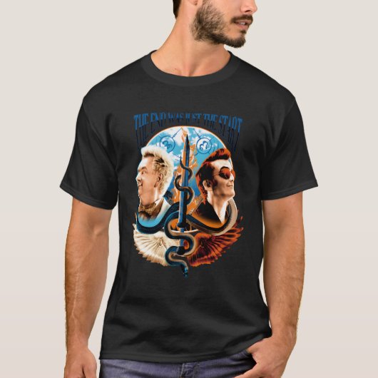 Goede voortekenen - het einde was slechts het begi t-shirt (Voorkant)