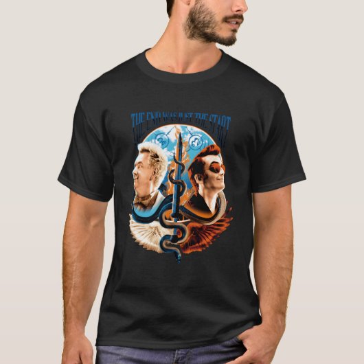 Goede voortekenen - het einde was slechts het begi t-shirt (Voorkant)