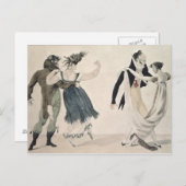 Goede vorm, nr. 1: De Wals, satirische cartoon Briefkaart (Voorkant / Achterkant)