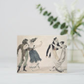 Goede vorm, nr. 1: De Wals, satirische cartoon Briefkaart (Staand voorkant)