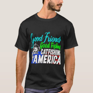 Goede vriend goede visvangst t-shirt