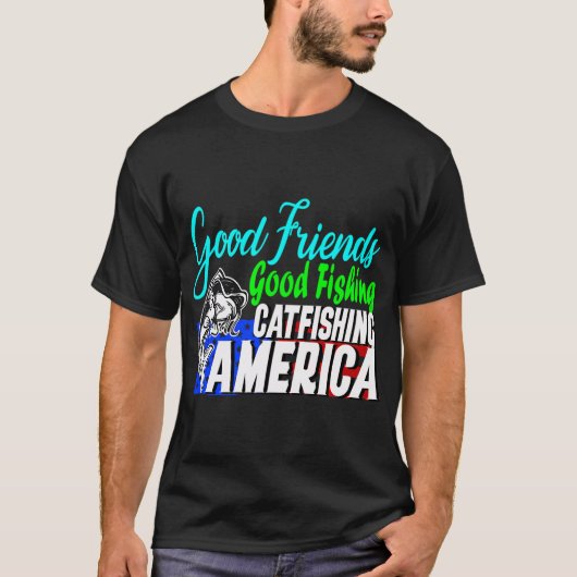 Goede vriend goede visvangst t-shirt (Voorkant)