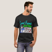 Goede vriend goede visvangst t-shirt (Voorkant volledig)