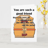 Goede Vriend Kaart (Gele Bloem)