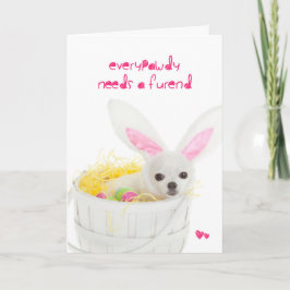 Goede vriend Puppy Paas Kaart
