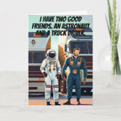 Goede vriend vrachtwagenchauffeur grappige verjaar kaart (Voorkant)