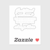 Goede vriend zijn als sterren, ze zijn er altijd. sticker (Vel)