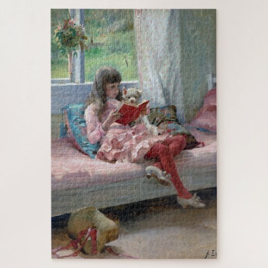 Goede vrienden Albert Edelfelt, 1881 Legpuzzel (Verticaal)
