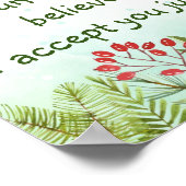 Goede vrienden begrijpen Inspirerend kerst Poster (Hoek)