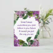 Goede vrienden begrijpen Inspirerend prijsopgave Kaart (Staand voorkant)