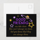 Goede vrienden briefkaart (Voorkant / Achterkant)