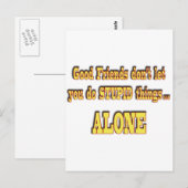 Goede vrienden briefkaart (Voorkant / Achterkant)