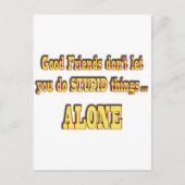 Goede vrienden briefkaart (Voorkant)